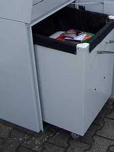 Container-chariot retour cap.400 livres sur roulettes pour boîte retour XL 
