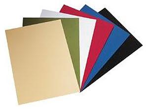 Couverture en carton couleur 250g aspect grain cuir pour reliure.