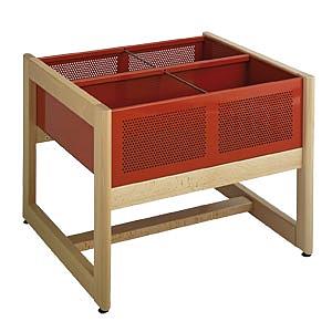 Bac BD 4 cases en métal époxy