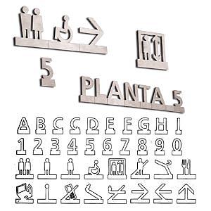 Pictogramme adhésifs en inox