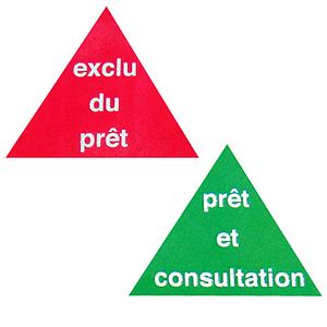 Etiquettes "audiovisuelles" PPP couleur 