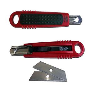 Cutter ambidextre de sécurité avec lame rétractable