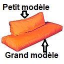 Matelas-banquette Enfant Tissu PVC enduit  3 tailles au choix