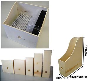 Boîte pan coupé BOIS véritable VERNI thème NATURE