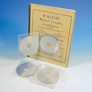 Pochette CD adhésive multiple livret fin