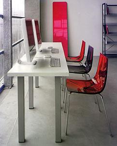 Poste info "filant "consultation assise grande longueur P60 cm
