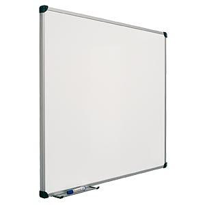 Tableau stratifié blanc profilé argent