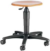 Tabouret de travail rond modèle BAS hauteur réglable