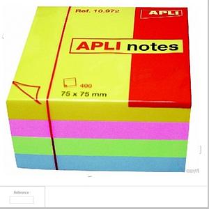 Bloc notes carré repositionnable