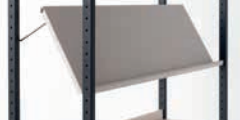 Kit supports pour tablettes droites inclinables gamme rayonnages DPK...