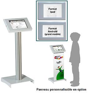Support tablette sécurisé sur pied pour ADULTES OU ENFANTS 
