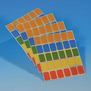 Etiquettes papier couleur 12x18 mm