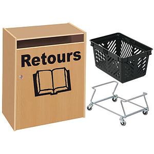 Boîte « retour de livres » mélaminé PETIT FORMAT 