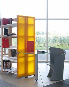 Table d'extrémité "bout d'épi" en MELAMINE