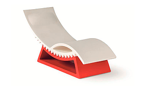 Chaise longue avec socle INDOOR/OUTDOOR 