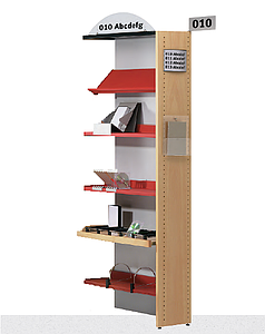 Rayonnage bois/métal gamme éco, SUIVANT SIMPLE FACE L89cm