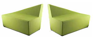 Chauffeuse modulaire 2 places dos incliné MENDI