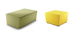 Pouf modulaire 1 ou 2 places gamme MENDI tissu ou PVC ENDUIT