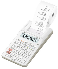 CASIO Calculatrice imprimante modèle HR-8 RCE-WE, blanc