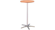 Table haute ronde sur pied 5 branches