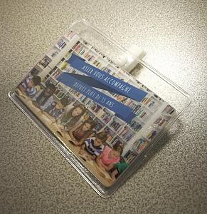 Pochette porte-badge avec clip