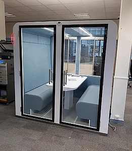 Cabine acoustique 4 places QUATRO gamme CLASSIQUE SUR DEVIS 