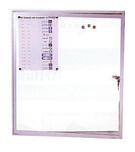 Vitrine d'intérieur 1 porte fond magnétique