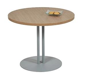 Table basse ronde diam. 60cm socle platine
