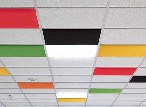 Dalle acoustique de plafond 100% phono absorbante