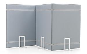 Panneau-cloison acoustique OVERSIZE au sol amovible