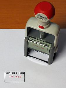 Tampon numéroteur 41x24 mm auto-encré