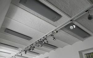 Panneau acoustique plaqué ou décalé pour plafond