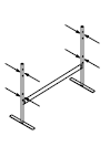 Pieds en T pour panneaux acoustiques gamme SSM DOUBLE FACE