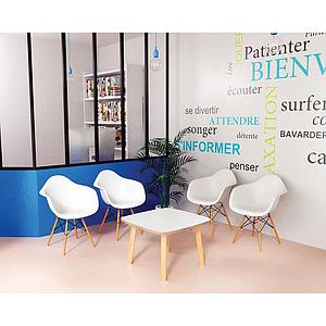 Table basse ECO style NATURE carrée 60x60cm
