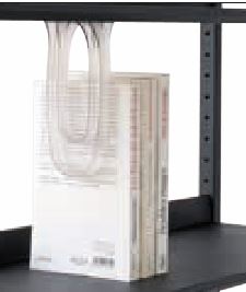 Serre-livres coulissants en polycarbonate