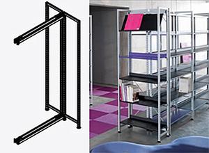 Rayonnage tout métal DESIGN DOUBLE FACE gamme DPK.... Suivant