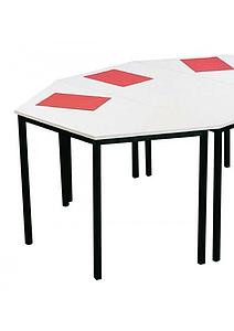 Table trapèze polyvalente 4 pieds  carrés, 4 tailles de plateau