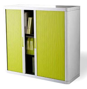 Armoire à rideaux ECO BICOLORES coprs blanc portes couleurs TENDANCE