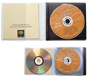 Pochette CD/DVD Fabextra série "S", 1 à 6 CD