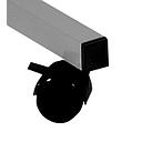 Jeu de 4 roulettes pour gamme de bacs et rayonnages double face gamme DPG...