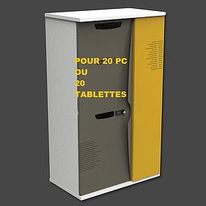 Armoire de rechargement universelle pour 24 appareils PC ou tablettes NOUVEAU MODELE 