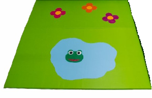 Tapis petite enfance grand format thème "prairie"