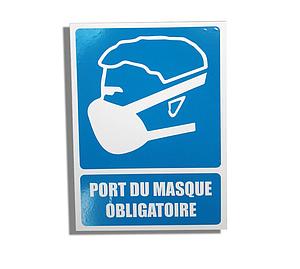 Panonceau "port du masque obligatoire"