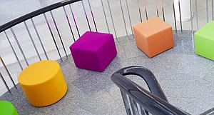 Pouf acoustique rond ou carré 1 place