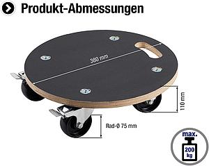 Plateau de transport multi-usage sur roulettes