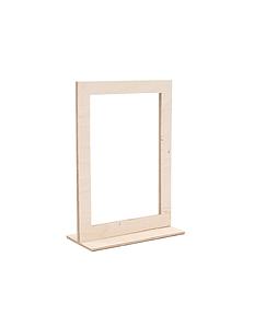 Porte-visuel droit avec cadre en bois thème NATURE  