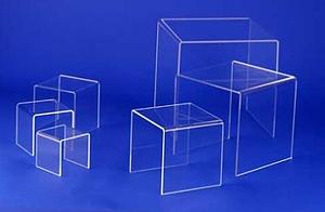 Lot de 3 présentoirs "arche" pour présentation en vitrine