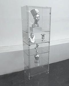 Vitrine haute 5 étages en plexiglas très épais