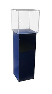 Petite vitrine cloche ECO sur socle haut en bois 