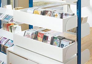 Bac BD mélaminé 3 cases